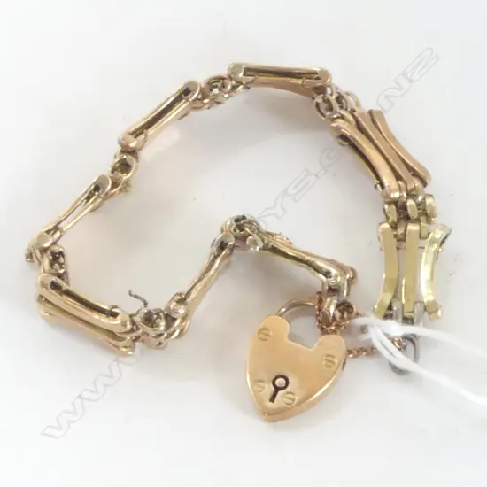 9CT BRACELET, FAULTS 11.6gms