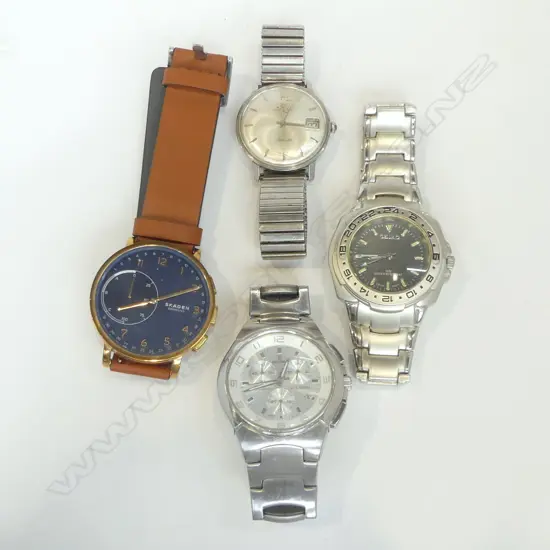 4 GENT'S WRISTWATCHES