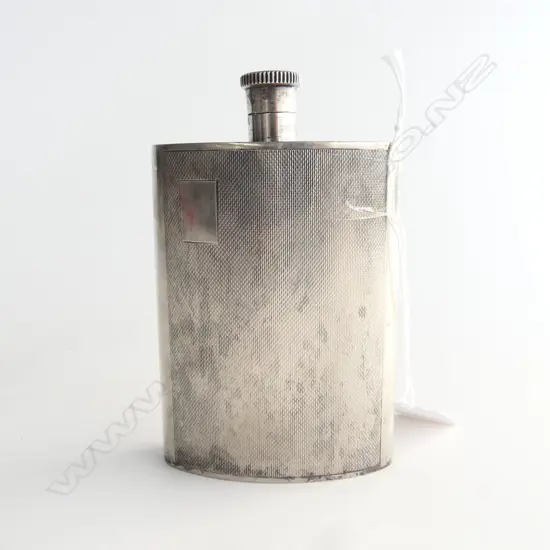 STG SILVER HIP FLASK, B'HAM 1979 139gms