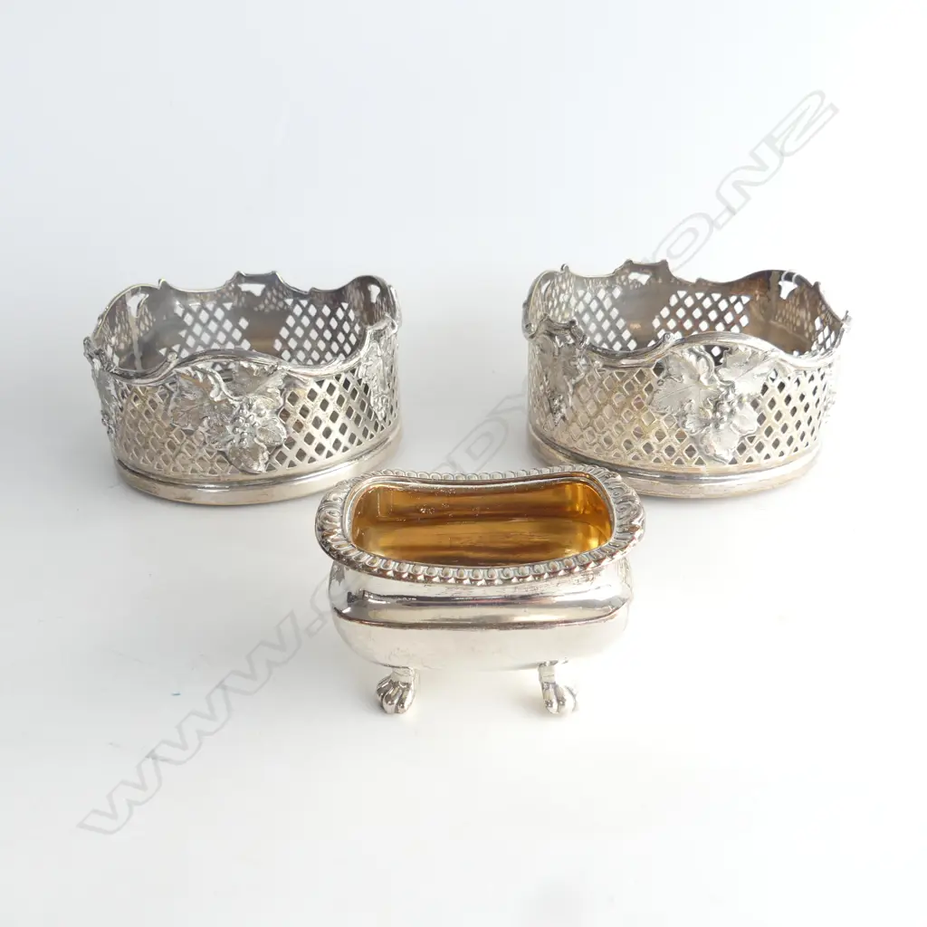 PR EP WINE COASTERS 135mm dia + OSP SALT, GILDED INTERIOR Image 1++