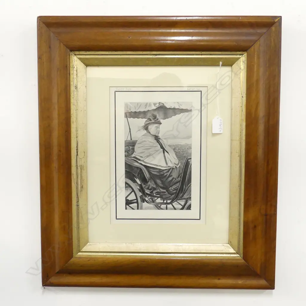 FRAMED QUEEN VICTORIA PRINT, VANITY FAIR 1901 305x210mm Image 1++