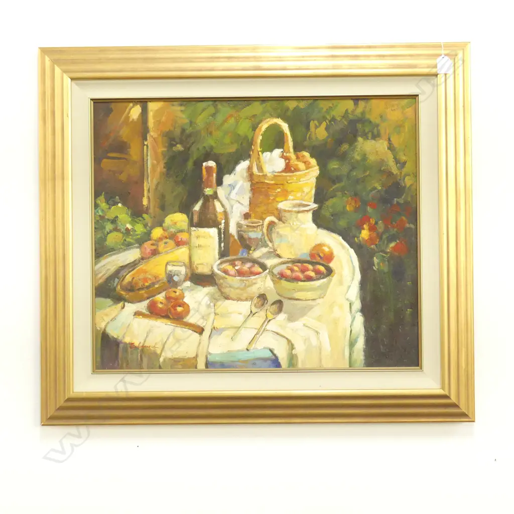 STILL LIFE OIL ON BOARD SIGNED EDWARD 495x595mm Image 1++