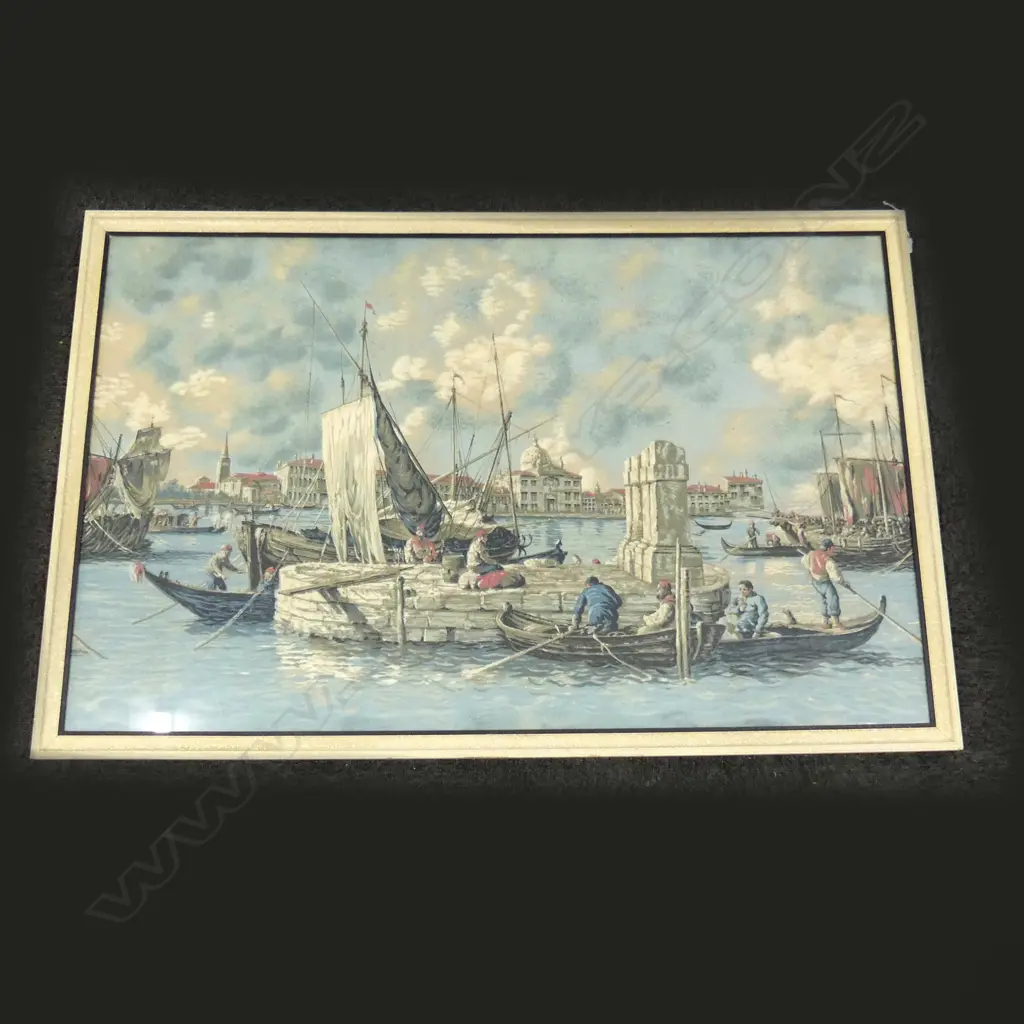 LG FRAMED TAPESTRY, FLORENCE SCENE 750x1205mm Image 1++