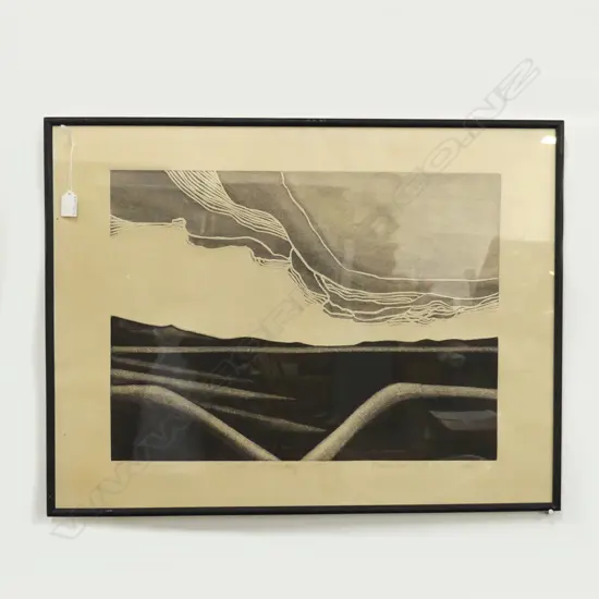 NUMBERED PRINT LAKE MAHUNIRANGI  SIGNED MARILYNN WEBB H580 L750MM