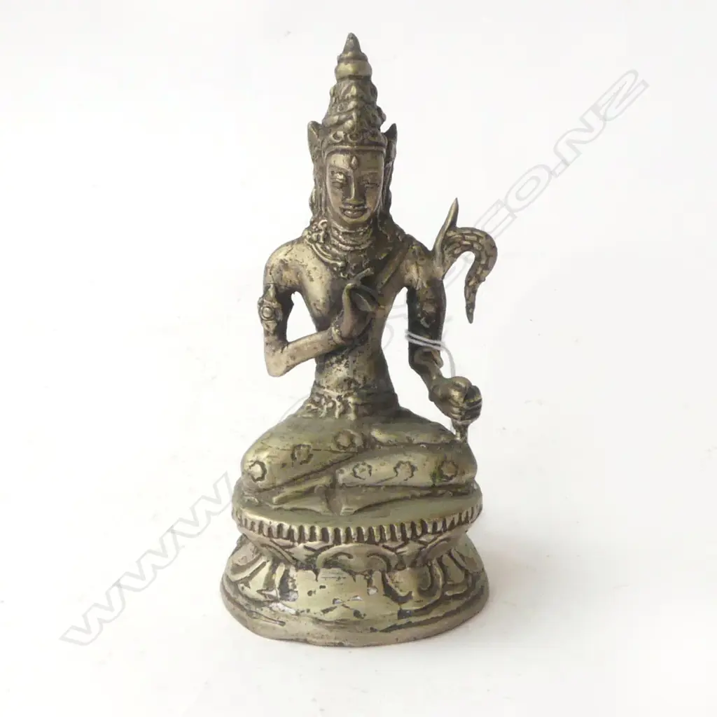 VINTAGE CAST METAL FIGURE OF SHIVA H160MM Image 1++