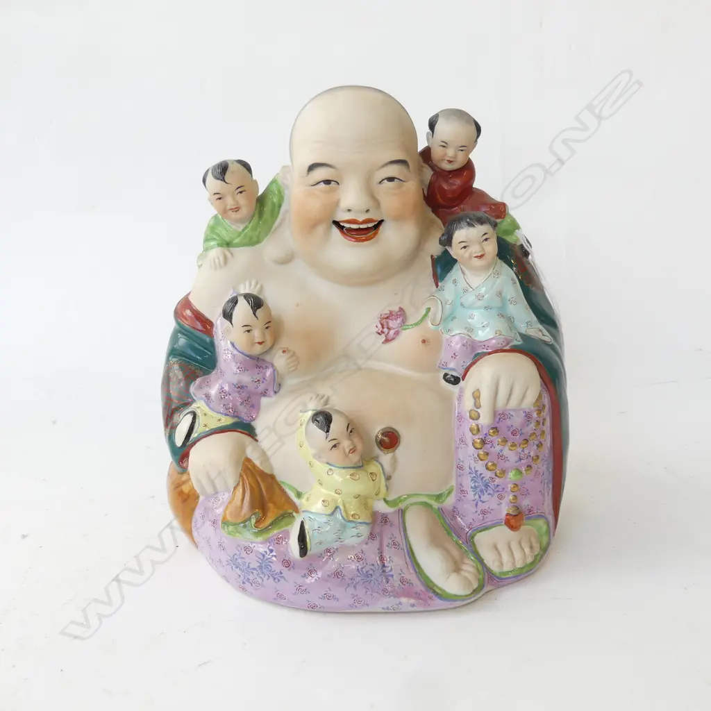 CHINESE HO TEI FAMILLE ROSE H220MM Image 1++