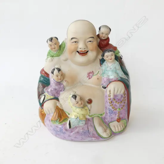 CHINESE HO TEI FAMILLE ROSE H220MM