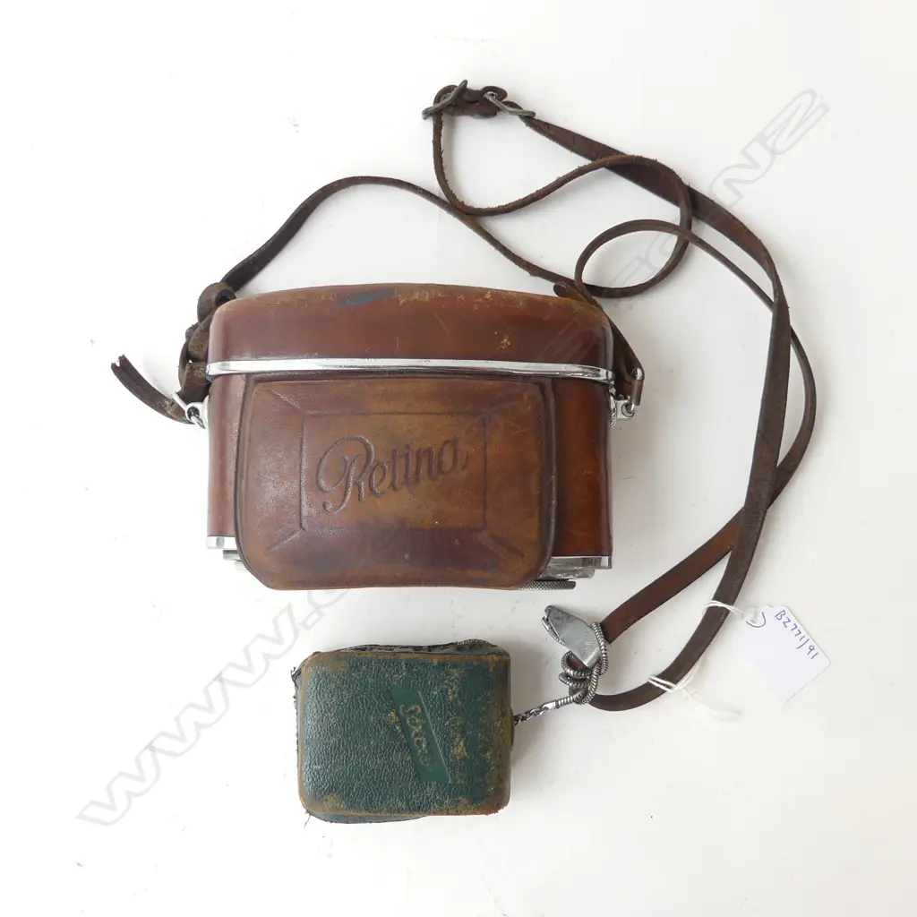 VINTAGE LEATHER CASED KODAK RETINA CAMERA 7 LIGHT METER  L140MM Image 1++