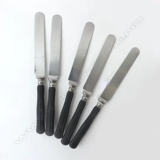 5 VINTAGE INOX KNIVES L.255mm