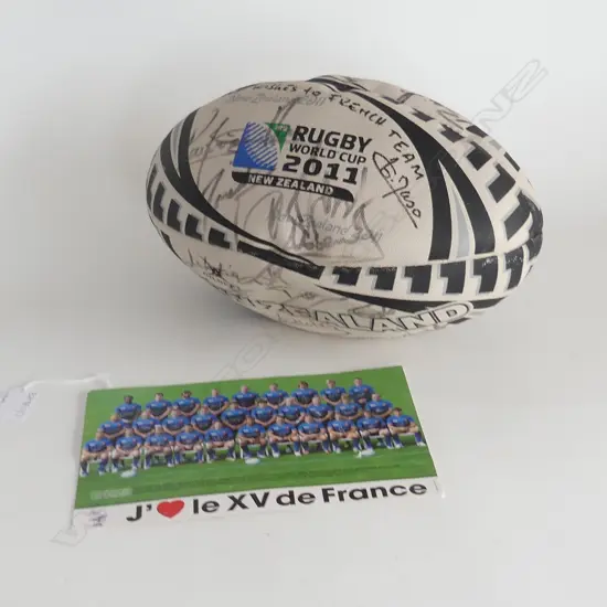 SIGNED RUGBY BALL; WORLD CUP 2011