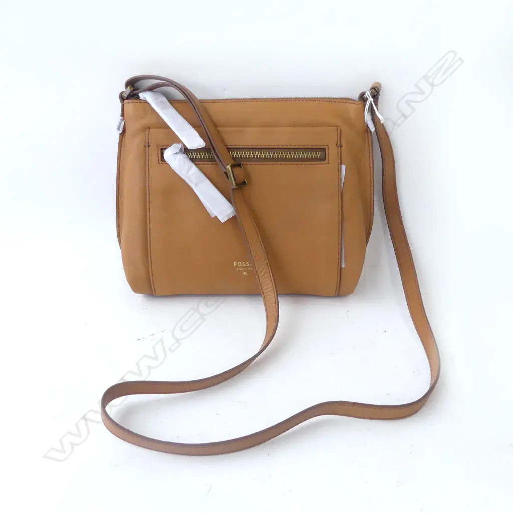 LADIES 'FOSSIL' BRAND LEATHER HANDBAG Image 1++