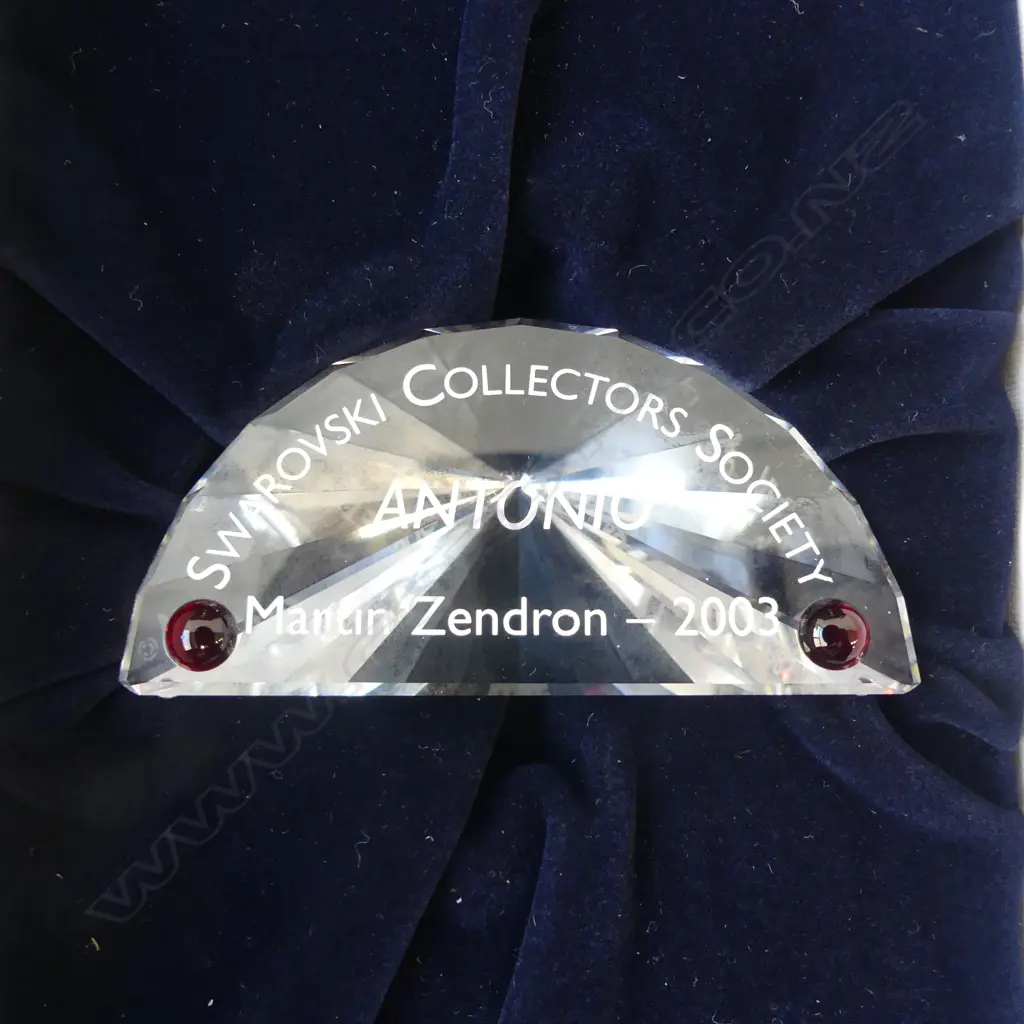 SWAROVSKI 'MAGIC OF DANCE ANTONIO 2003' SIGNED w. CASE & BOX H.210mm + STAND & PLAQUE Image 1++