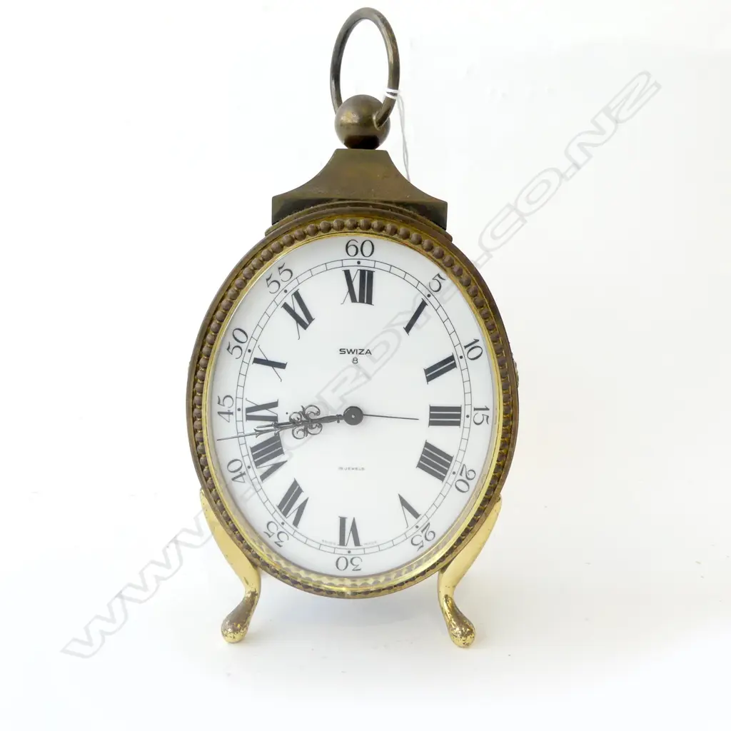 (25326) VINTAGE SWIZA MANTEL CLOCK, SWISS MADE, H.230mm (not working) Image 1++