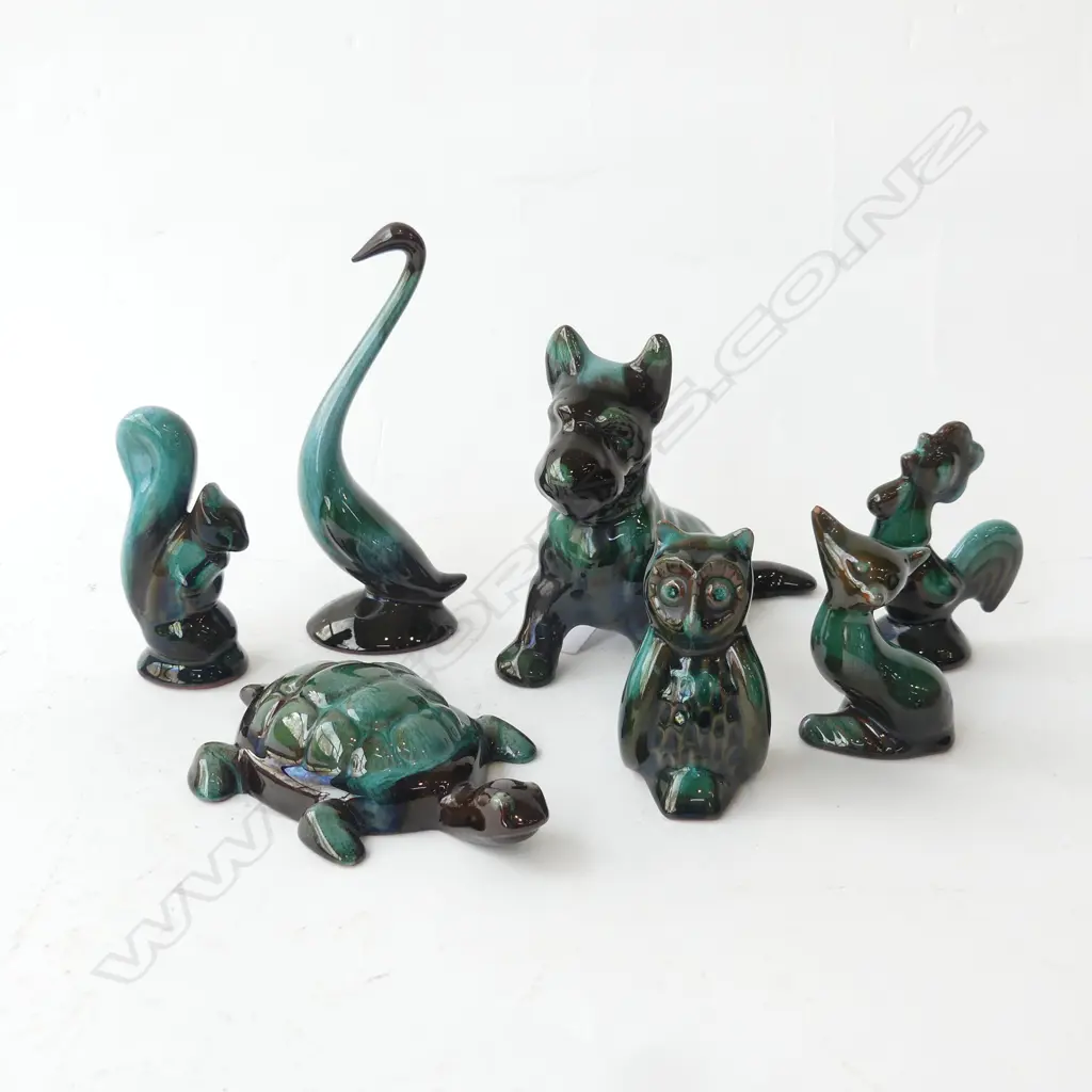 COLLECTION 7 BLUE MOUNTAIN CHINA ANIMALS TALLEST 150MM Image 1++