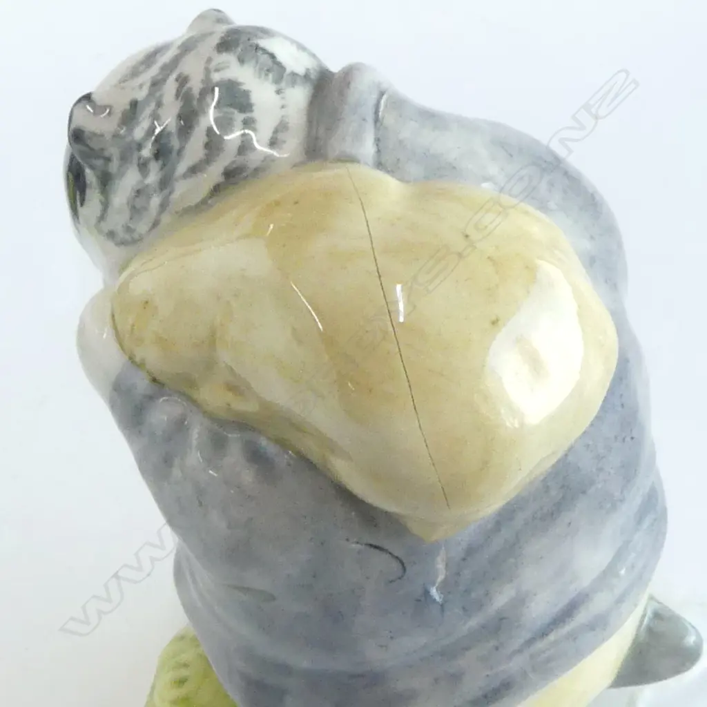 3 R.ALBERT BEATRIX POTTER FIGURES; TOMMY BROCK (1955) & TIMMY WILLIE SLEEPING Image 1++