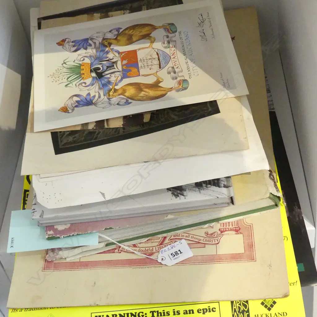 NZ EPHEMERA INCL POSTERS, BOOKS, PHOTOS & DRAWINGS ETC Image 1++