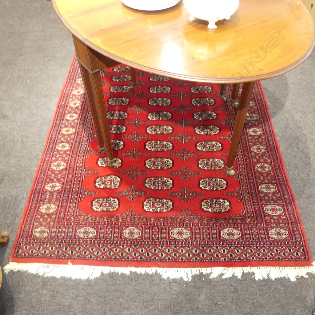 HAND KNOTTED WOOL PILE PAKISTANI JALDAR RUG 1840x1270mm Image 1++