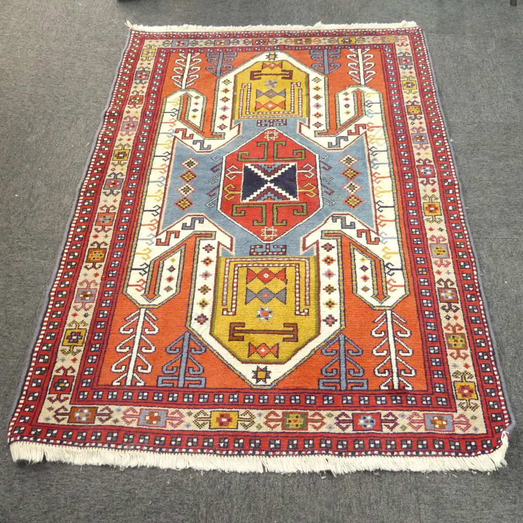 HAND KNOTTED WOOL PILE RUG 1700x1200mm Image 1++