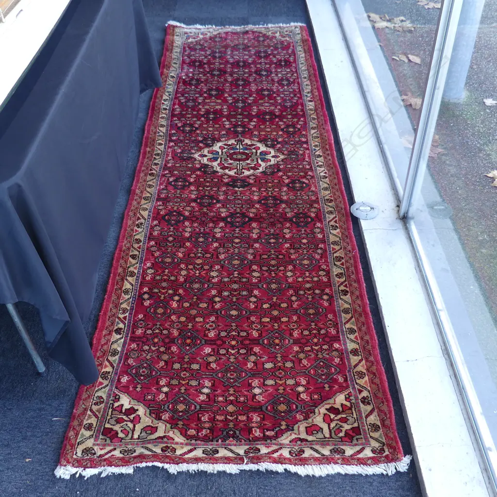 HAND KNOTTED WOOL PILE RUNNER 3000x900mm Image 1++