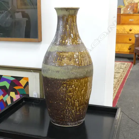 TALLNZ STUDIO POTTERY BOTTLE VASE H460 DIA200MM