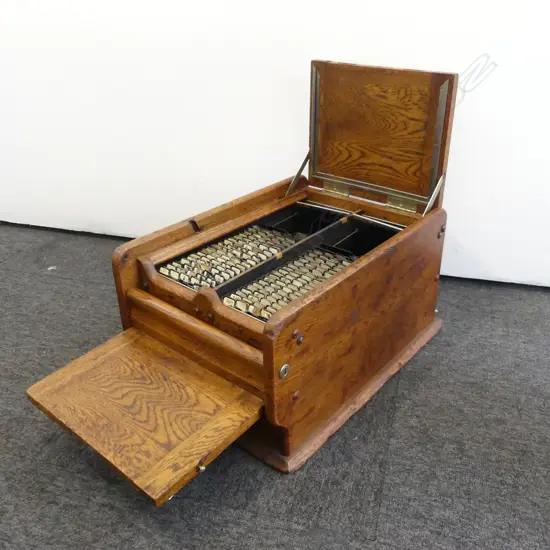 ANTIQUE WOODEN FILING CABINET 500x360x260mm