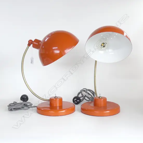 PR CONTEMPORARY ORANGE METAL LAMPS H.350mm