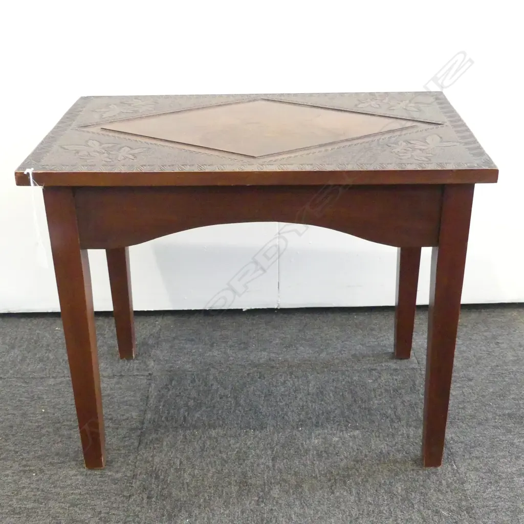 EDWARDIAN ARTS & CRAFTS CHIP ART OCC TABLE H500 L610MM Image 1++