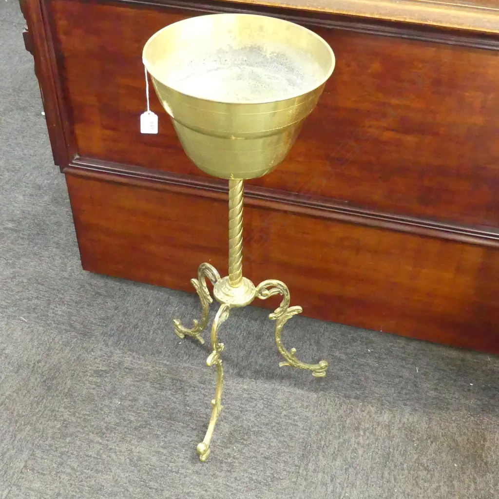 BRASS JARDINERE / PLANT STAND H.745mm Image 1++