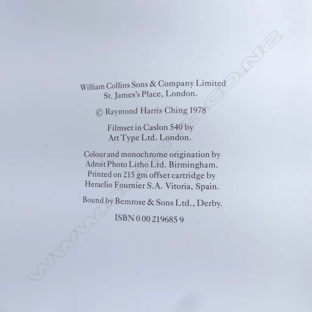 CASED BOOK; RAYMOND CHING BIRD PAINTINGS Image 1++