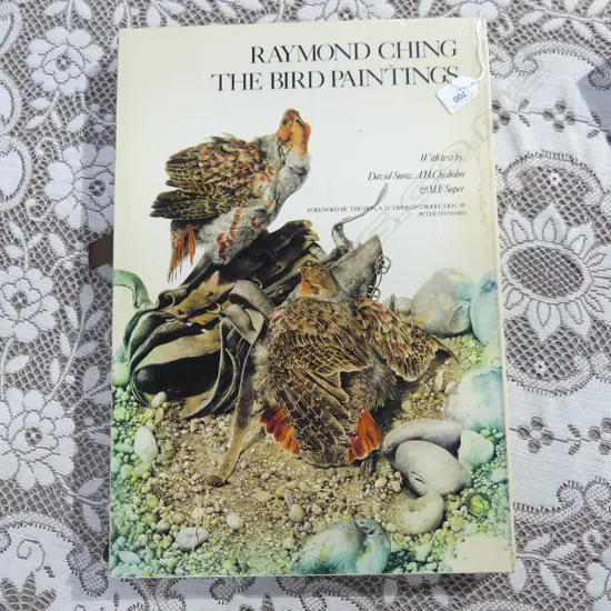 CASED BOOK; RAYMOND CHING BIRD PAINTINGS