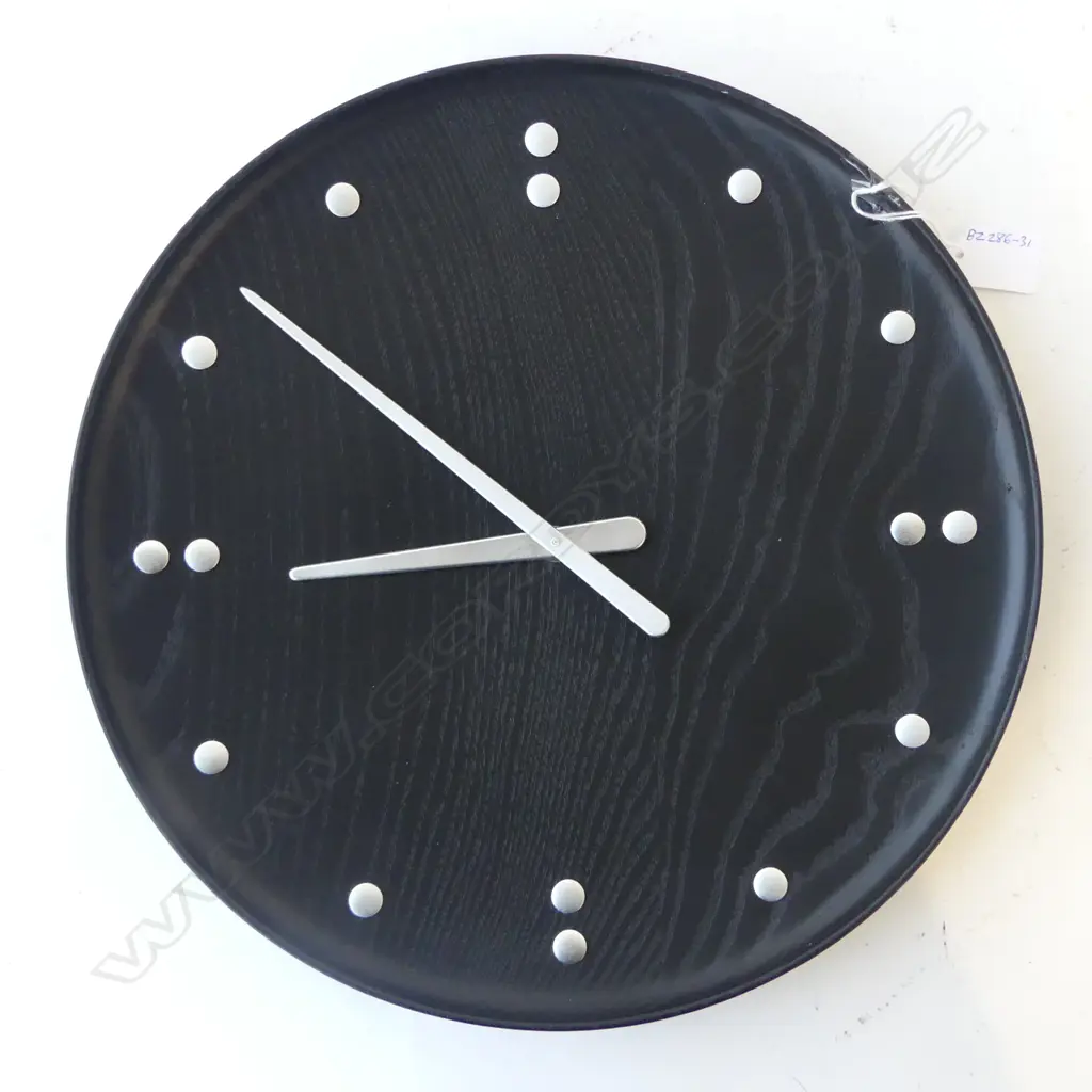 FINN JUHL DESIGNER WALL CLOCK WITH BOX [WORKING] DIA350MM Image 1++
