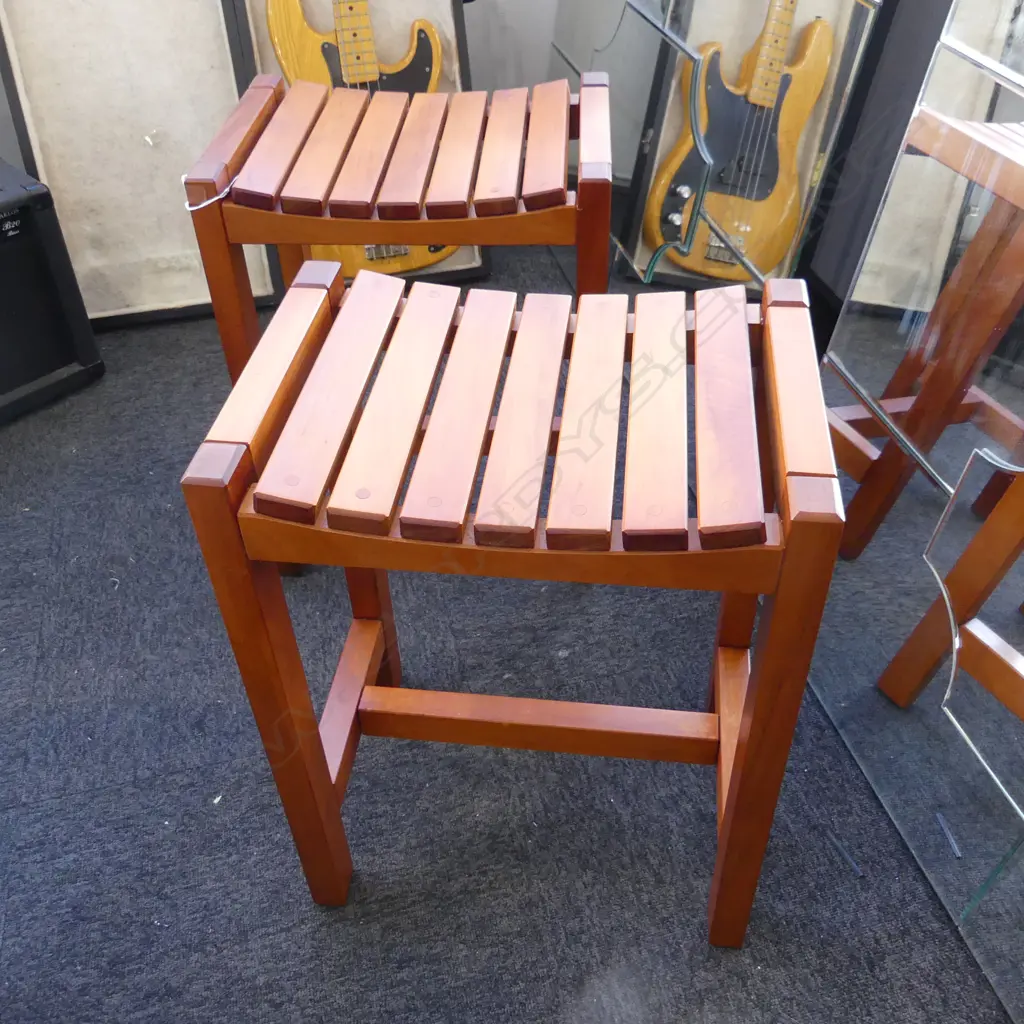 PR WOODEN STOOLS 420x295x550mm Image 1++