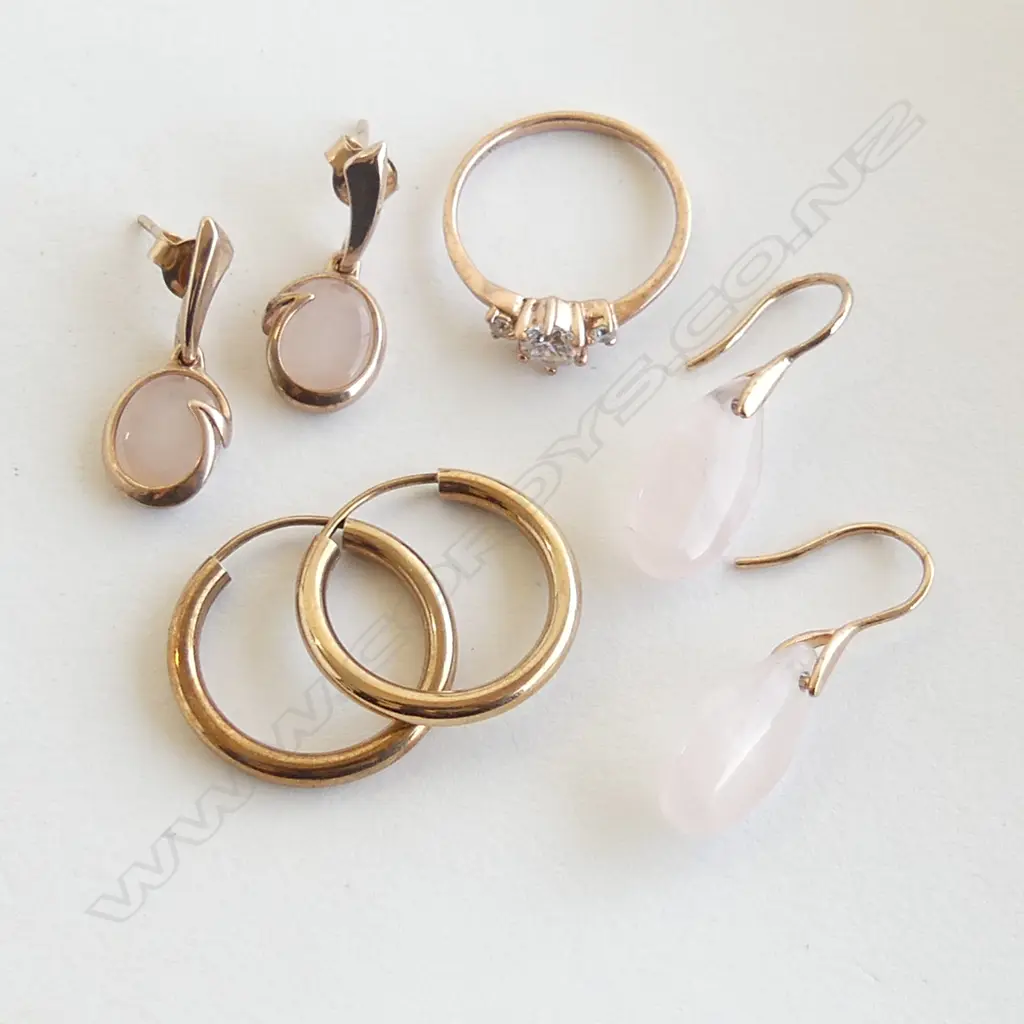 BAG LOT ROSE GOLD OVER S/SILVER JEWLERY Image 1++