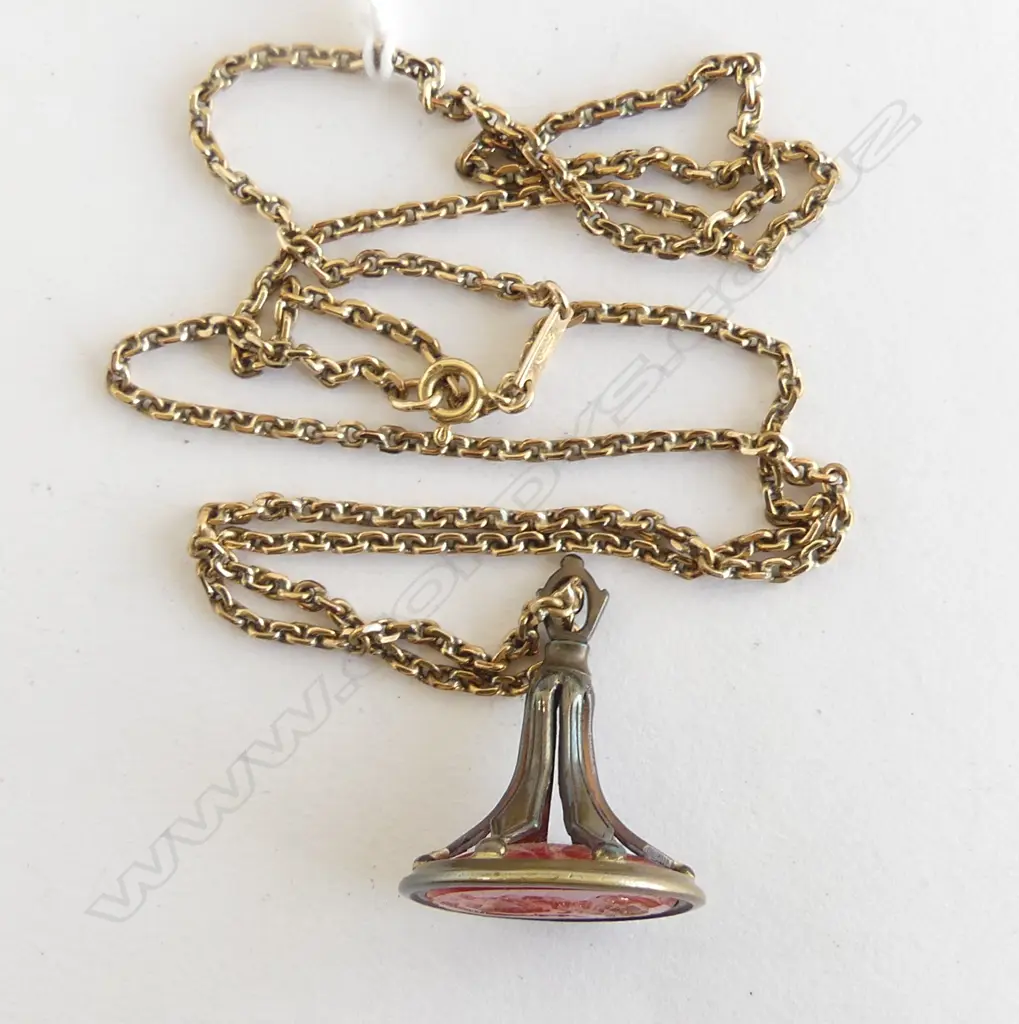 RG FOB ON 18CT CHAIN 18.4gms Image 1++
