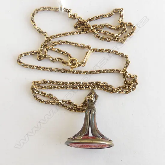 RG FOB ON 18CT CHAIN 18.4gms