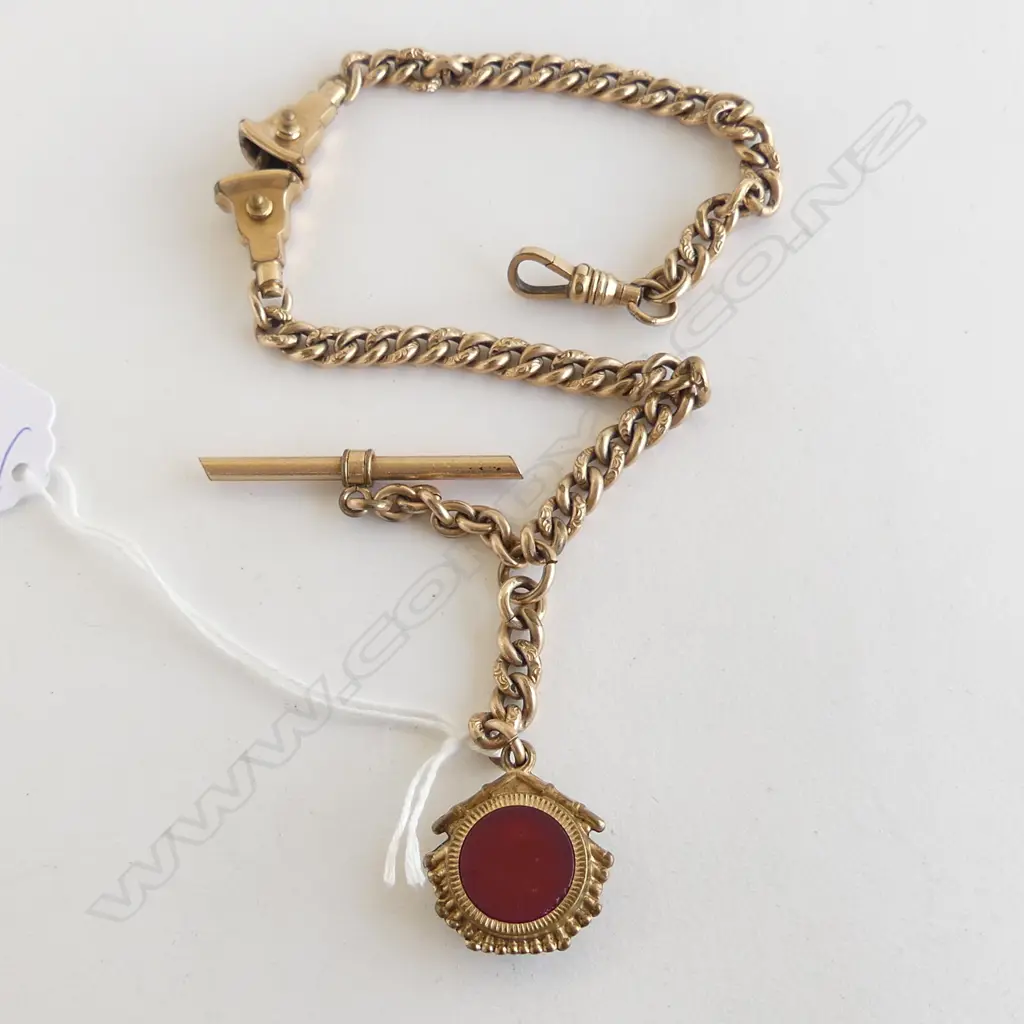 GOLD PLATED FOB CHAIN L.350mm Image 1++