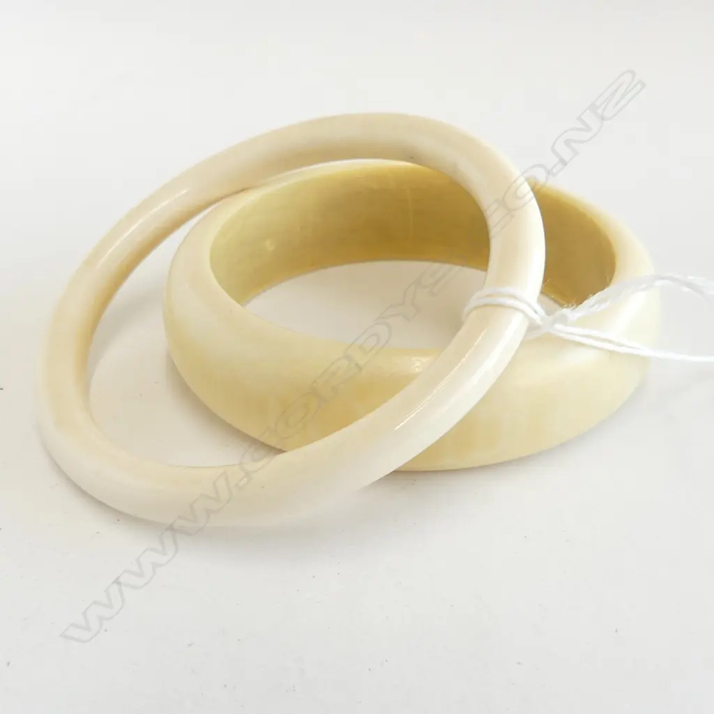 2 IVORY BANGLES Image 1++