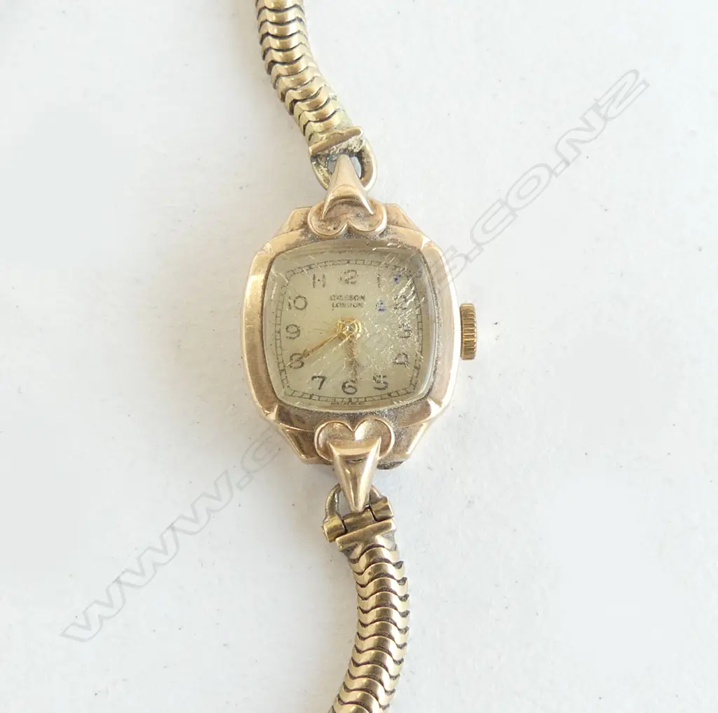9CT LADIES GOLD WRIST WATCH 16.7gms Image 1++
