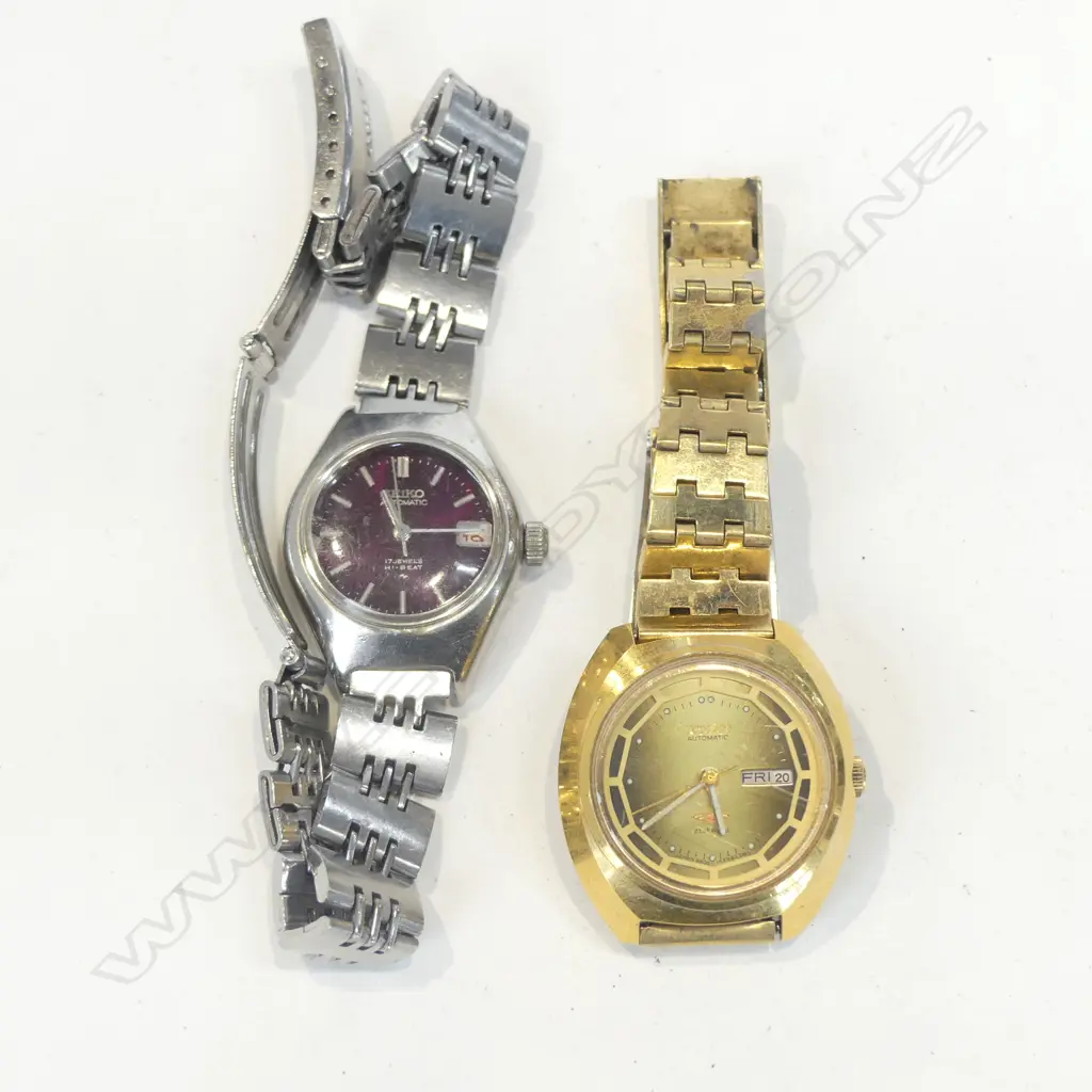 2 LADIES VINTAGE AUTOMATIC WRISTWATCHES: CITIZEN 7 & SEIKO . 1 STRAP FAULTED  Image 1++