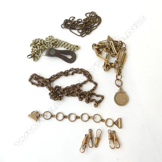 ANTIQUE GOLD PLATED CHAINS ETC