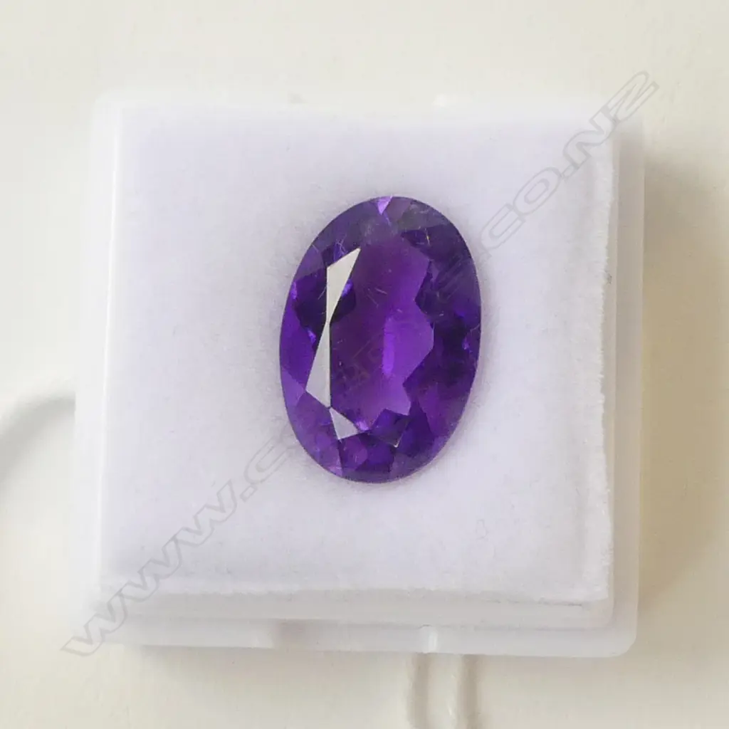 LOOSE AMETHYST OVAL FACETED 5CT Image 1++