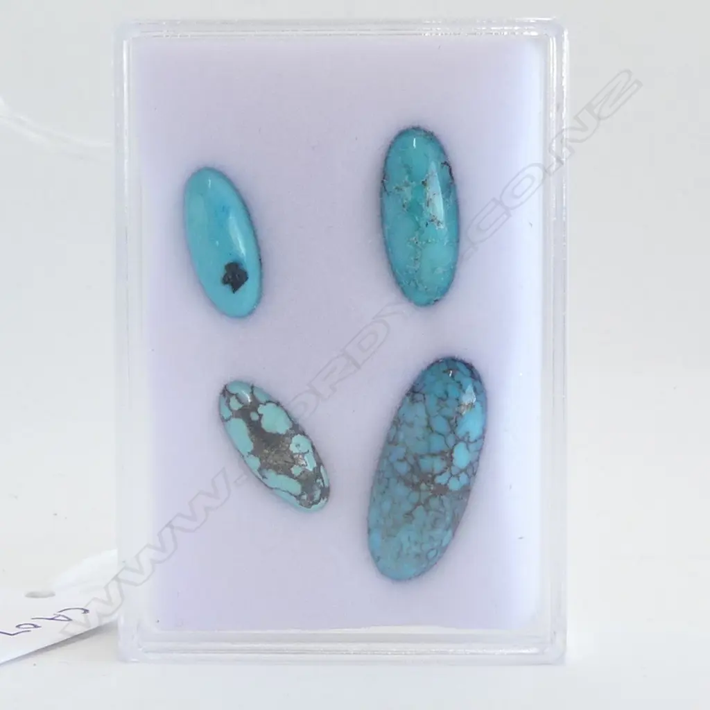 4 TURQUOISE CABACHON STONES Image 1++