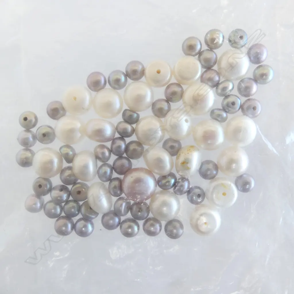 BAG LOT MIXED CULTURED FRESH WATER PEARLS Image 1++