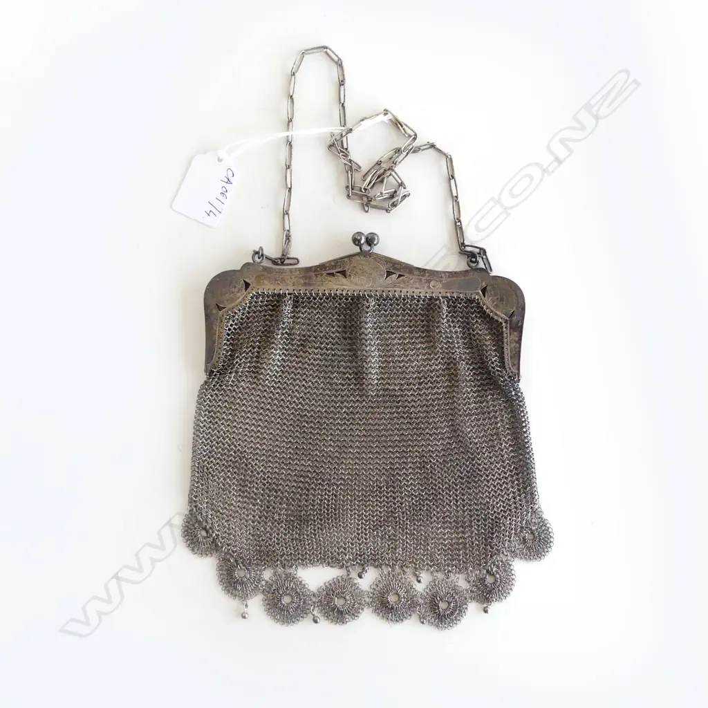 800 SILVER MESH PURSE 169gms Image 1++