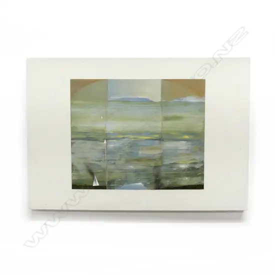 GARRY CURRAN (NZ b.1952), UNTITLED ABSTRACT, MIXED MEDIA ON BOARD 295x430mm