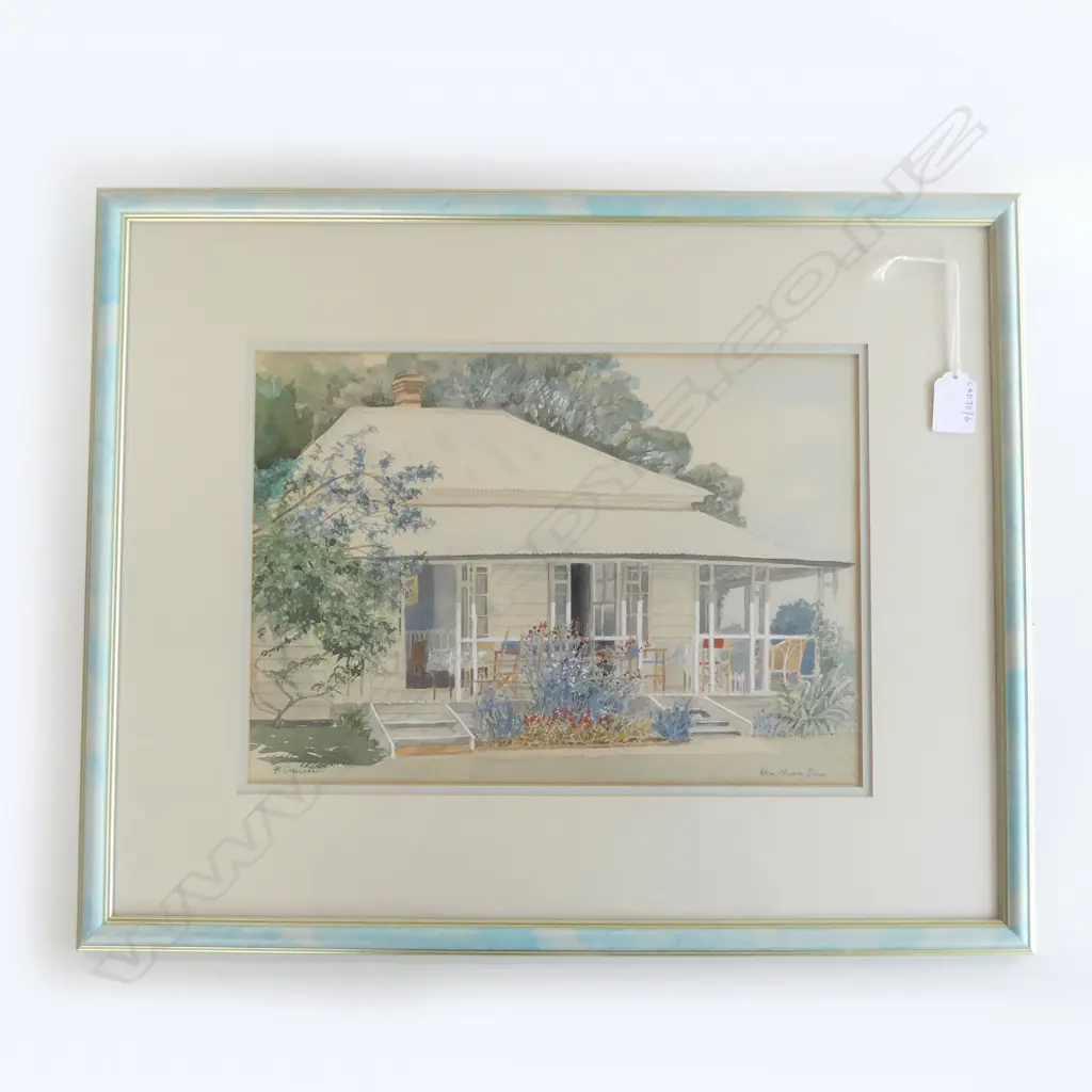 FRAMED W/C OF HAWTHORN FARM AUCKLAND H430  W530MM Image 1++