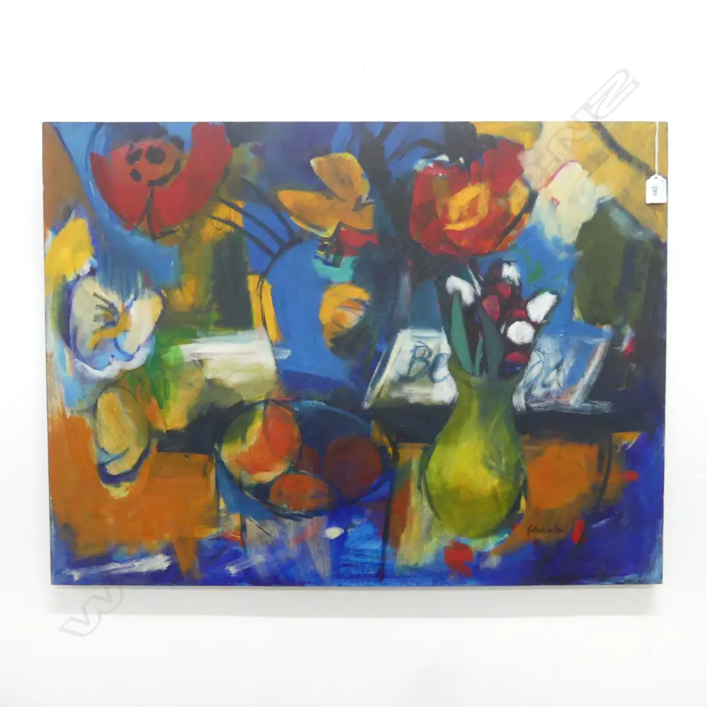 BELINDA WILSON STILL LIFE, OIL ON CANVAS 600x805mm Image 1++