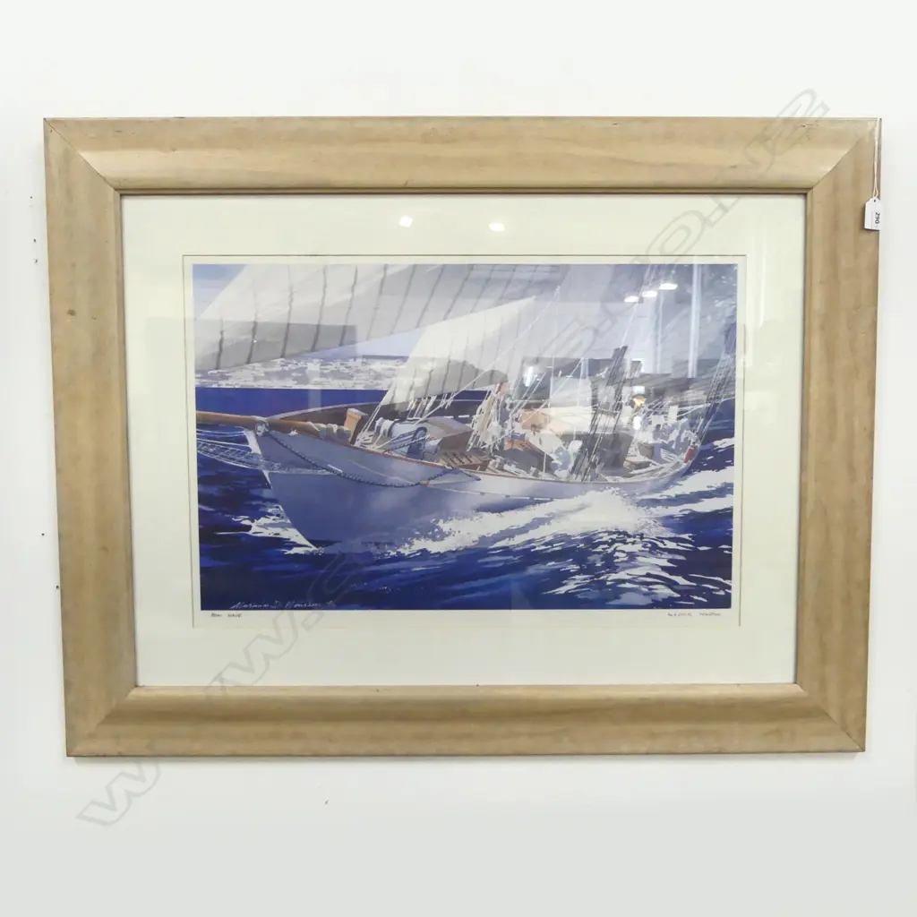LG ALASTAIR HOUSTON PRINT 'BOW WAVE' 430x640mm Image 1++
