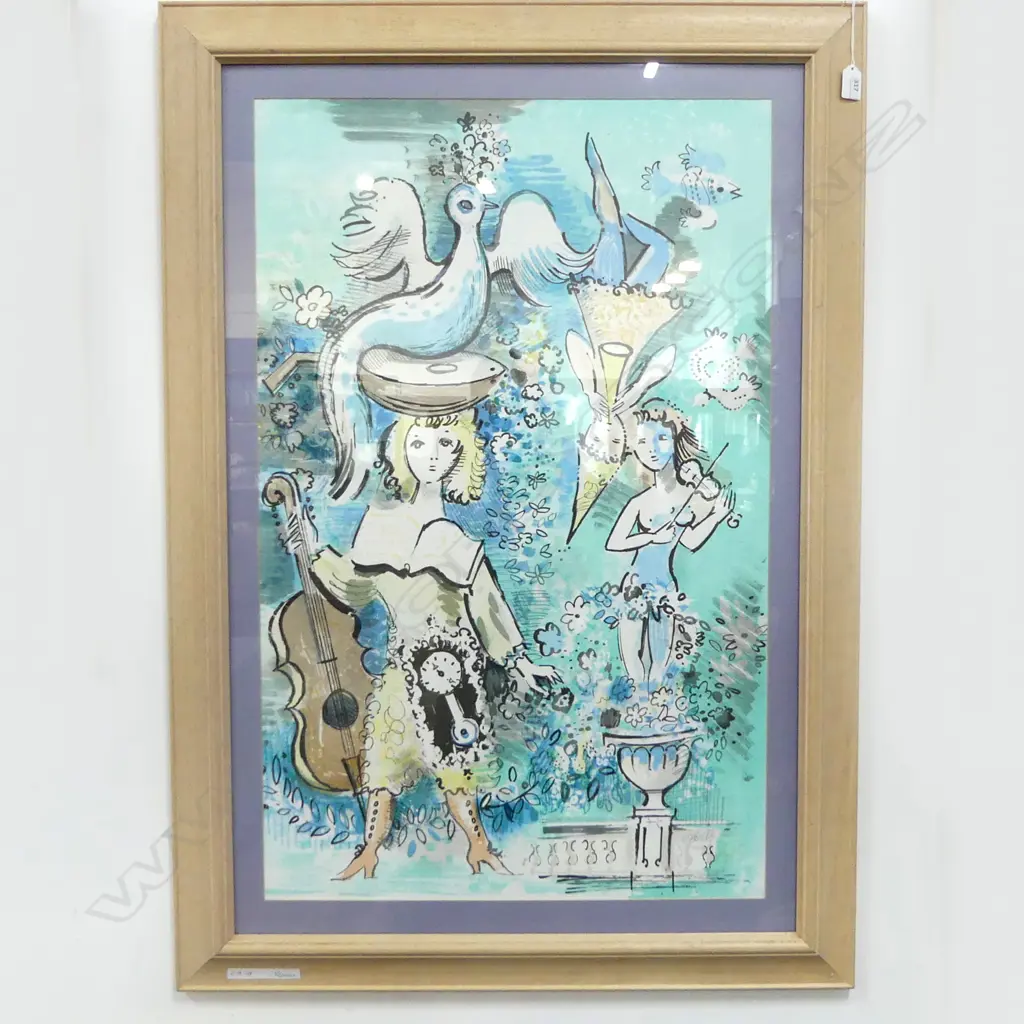 CHARLES COBELLE, UNTITLED, SCREEN PRINT 282/500 880x555mm Image 1++