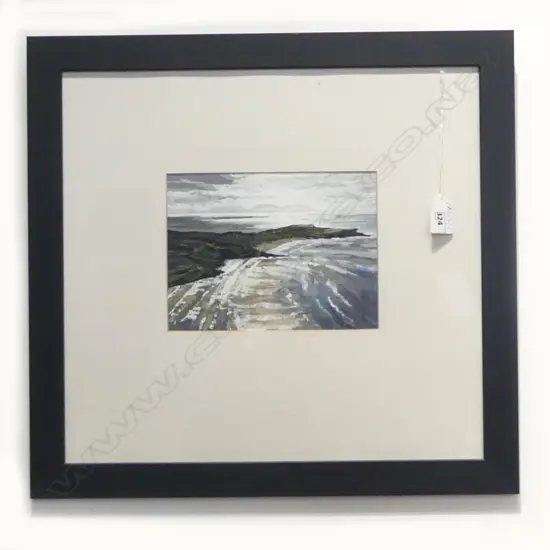P. WALLS, COASTAL LANDSCAPE, ACRYLIC 145x200mm